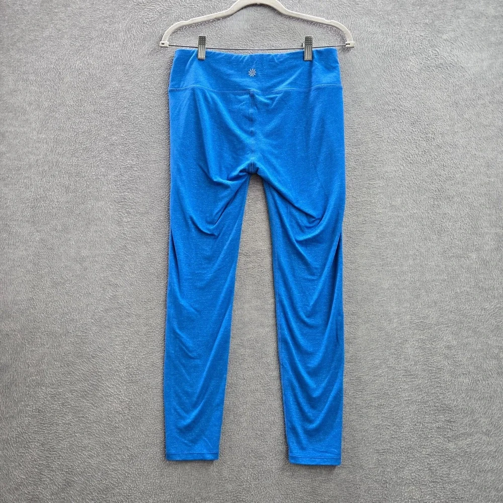 Athleta Women Activewear Pants Medium Blue Leggings Mid Rise 26‎ in Inseam